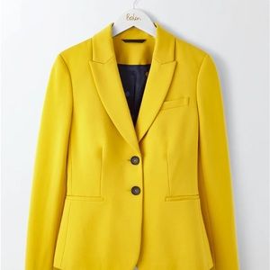 Boden Elizabeth Ponte Blazer (Mustard Yellow) (US 4)